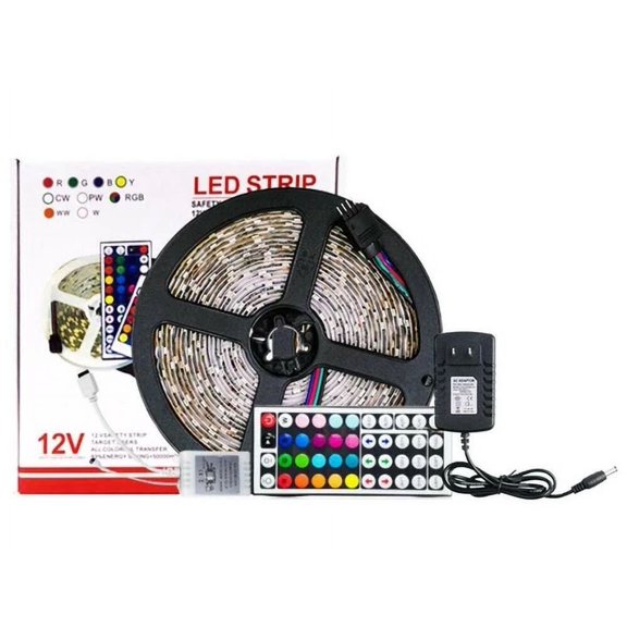 CRESTIN- 16.4Ft 300Led Flexible Smd Strip Light Rgb Remote Fairy Lights Room Tv Party Bar