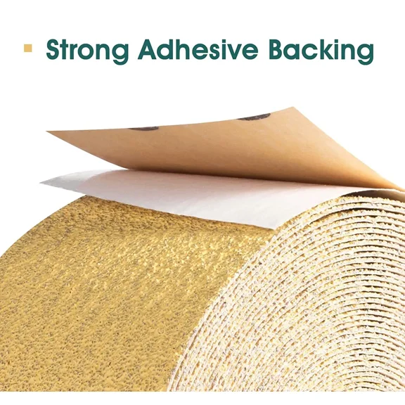 CRESTIN- 180 Grit Sandpaper Roll Sticky Back 2-3/4 X20Yd Psa Self Adhesive Sanding Paper