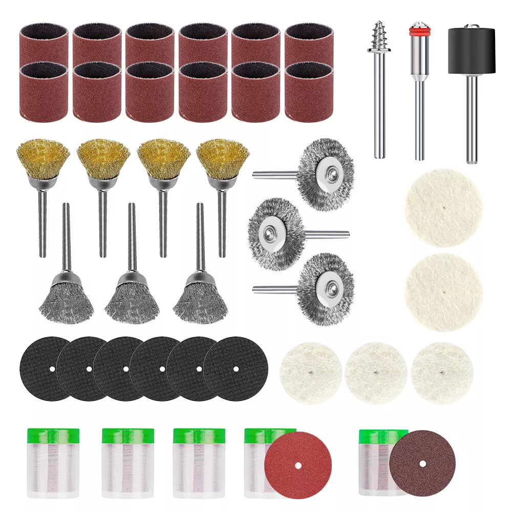 CRESTIN- 186Pcs Grinding Sanding Polishing Set Rotary Tool Accessories Kit For Dremel
