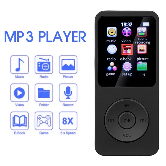 CRESTIN- 1X Support 128Gb Bluetooth Mp4/Mp3 Lossless Music Player Fm Radio Recorder Sport