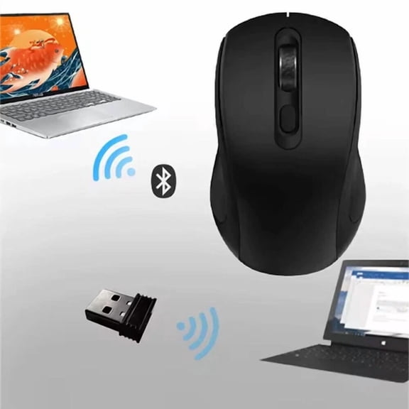 CRESTIN- 2.4Ghz Silent Wireless Optical Mouse Usb Receiver Cordless Mice For Pc Laptop