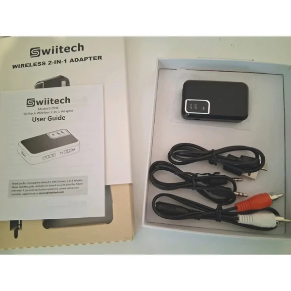 CRESTIN- 2-In-1 Bluetooth Receiver & Transmitter Wireless Rca To 3.5Mm Aux Audio Adapter