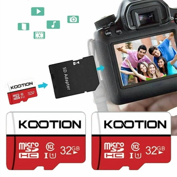 CRESTIN- 2 Pack 32Gb Micro Sd Tf Card Class 10 Uhs-I Sdhc Memory Cards For Cameras Phone