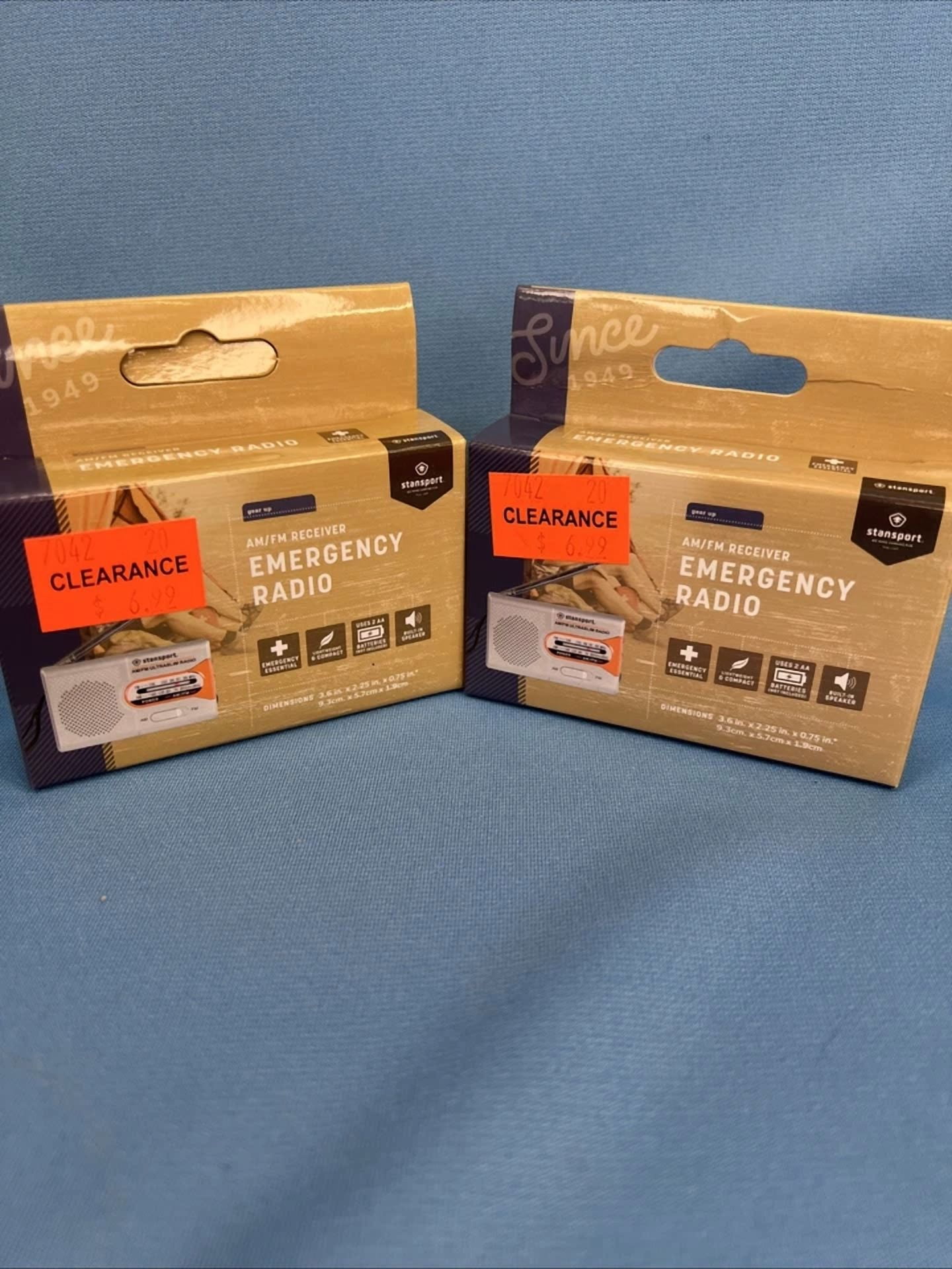 CRESTIN- 2 Pack Am/Fm Receiver Emergency Radio Lightweight And Compact