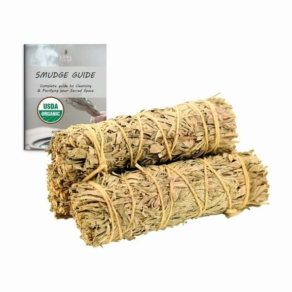 CRESTIN- 2 Pack Copal Sage Smudge Stick For Home Cleansing Negative Energy 4" Inch