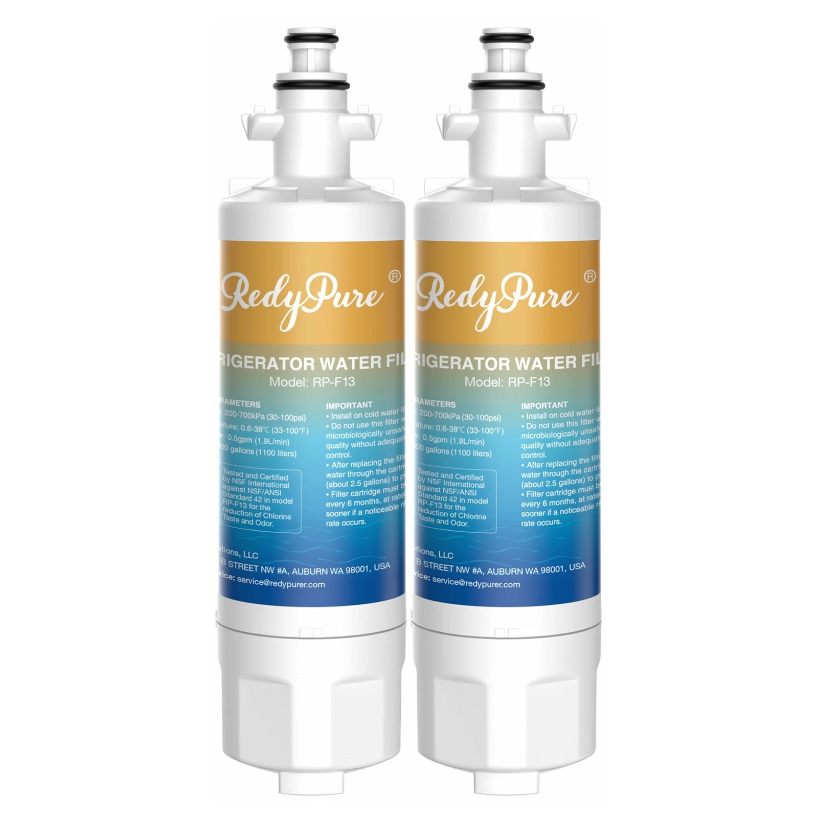 CRESTIN- 2 Pack Fit For Lg Lt700P Adq36006101 469690 Lfx31935St Refrigerator Water Filter