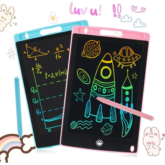 CRESTIN- 2 Pack Lcd Writing Tablet, Electronic Drawing Writing Board, Erasable Drawing Do