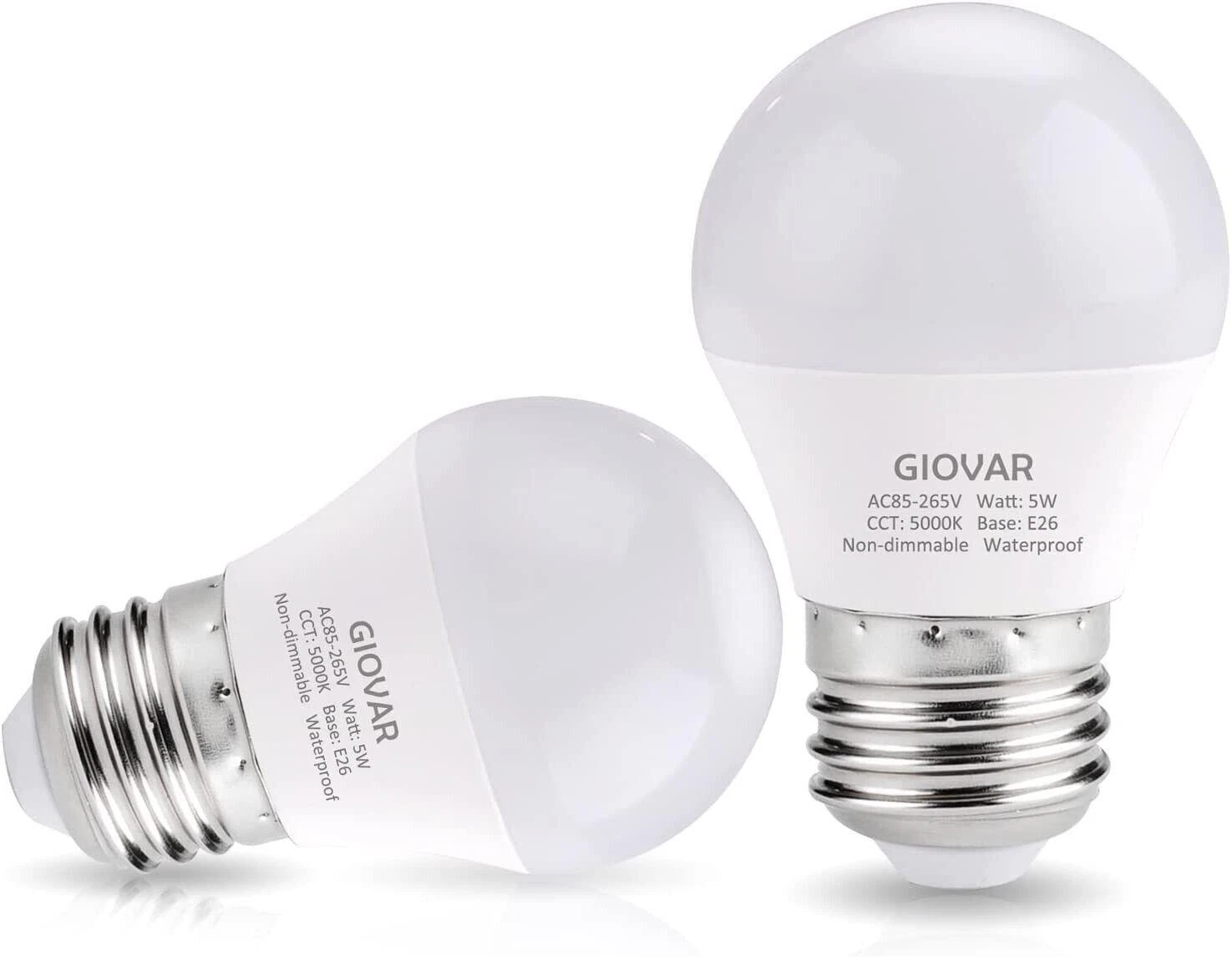 CRESTIN- 2 Pack Refrigerator Light Bulb Led 40W Waterproof Frigidaire Freezer Switch, New