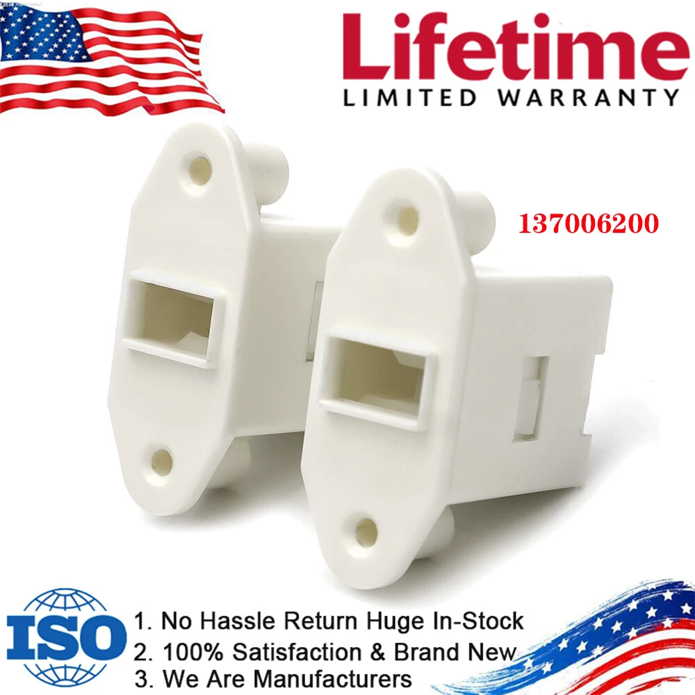 CRESTIN- 2 Pack Washer Door/Drawer Pedestal Latch 137006200 For Electrolux Frigidaire