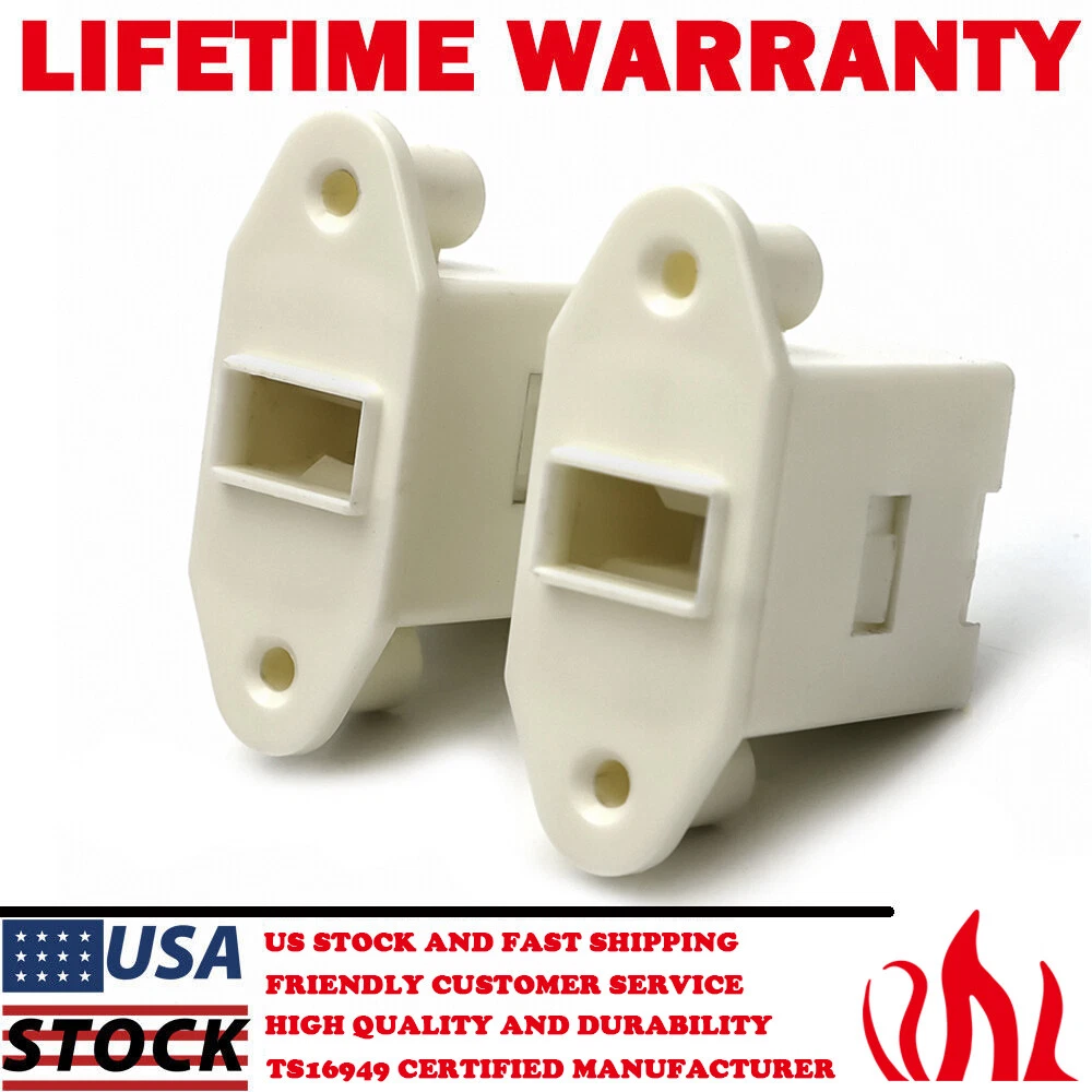 CRESTIN- 2 Pack Washer Door / Drawer Pedestal Latch For Electrolux Frigidaire Ap4368805