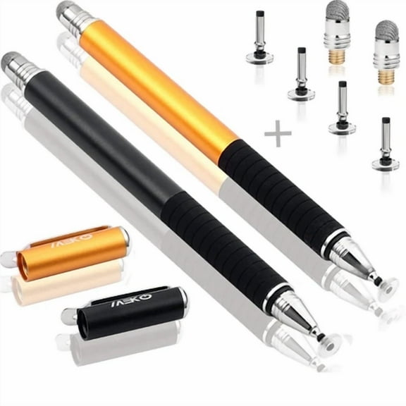 CRESTIN- 2 Pcs, 2 In 1 Precision Series, Disc Stylus Styli Bundle Black Gold