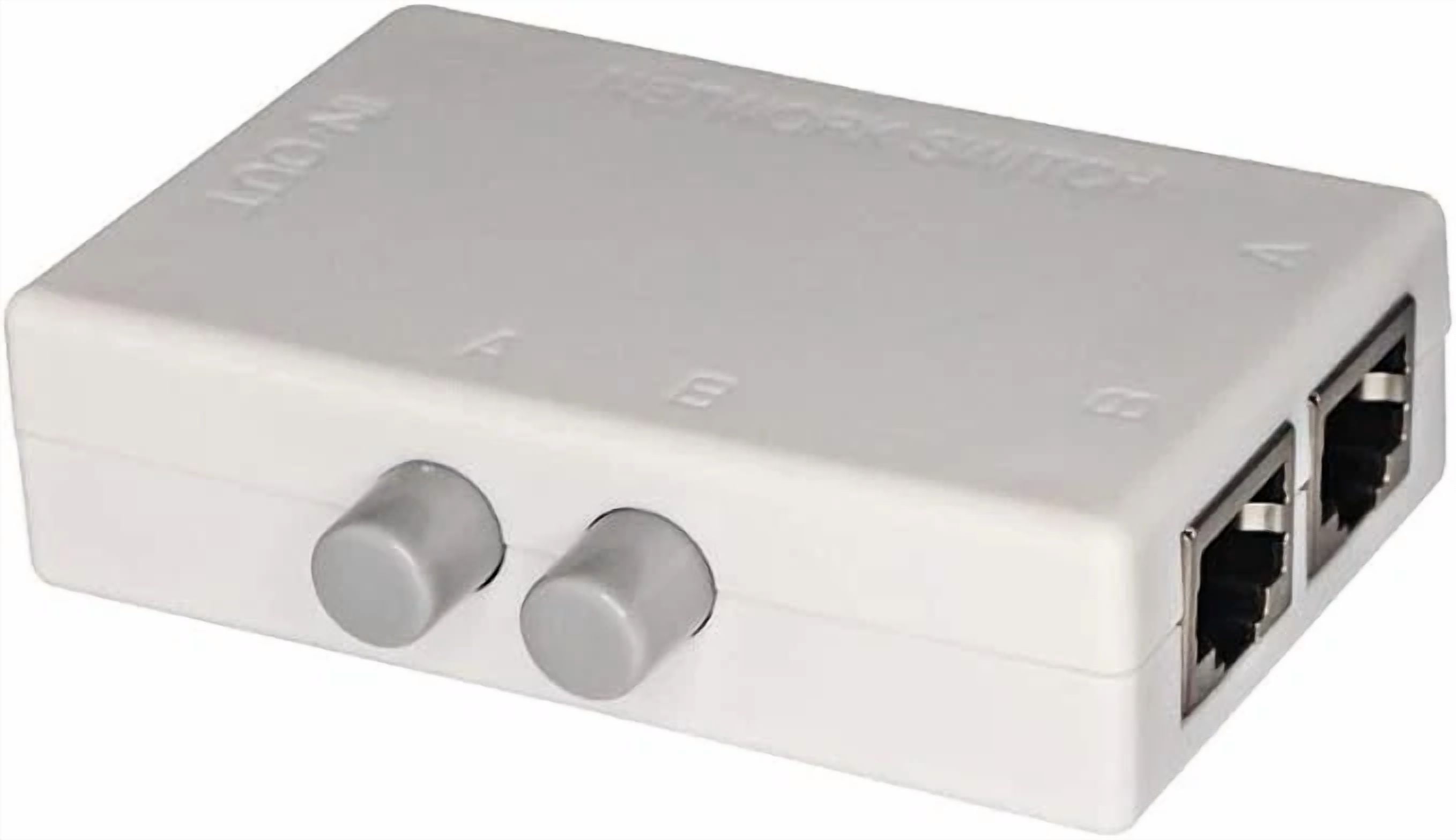 CRESTIN- 2 Ports Network Switch Splitter Selector Hub 2-In 1-Out Or 1-In 2-Out 100M