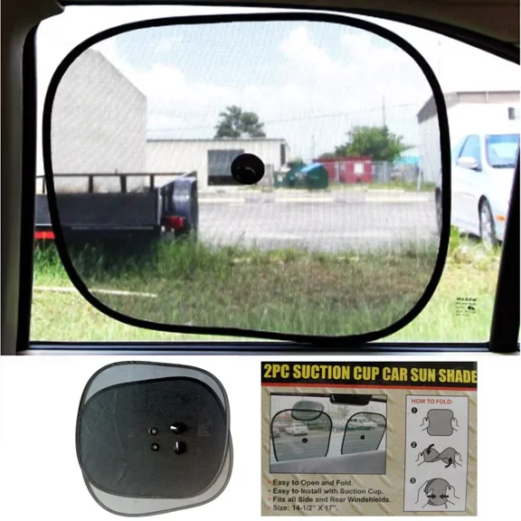 CRESTIN- 2 Sun Shade Visor Shield Side Rear Window Car Auto Mesh Screen Baby Sunscreen !