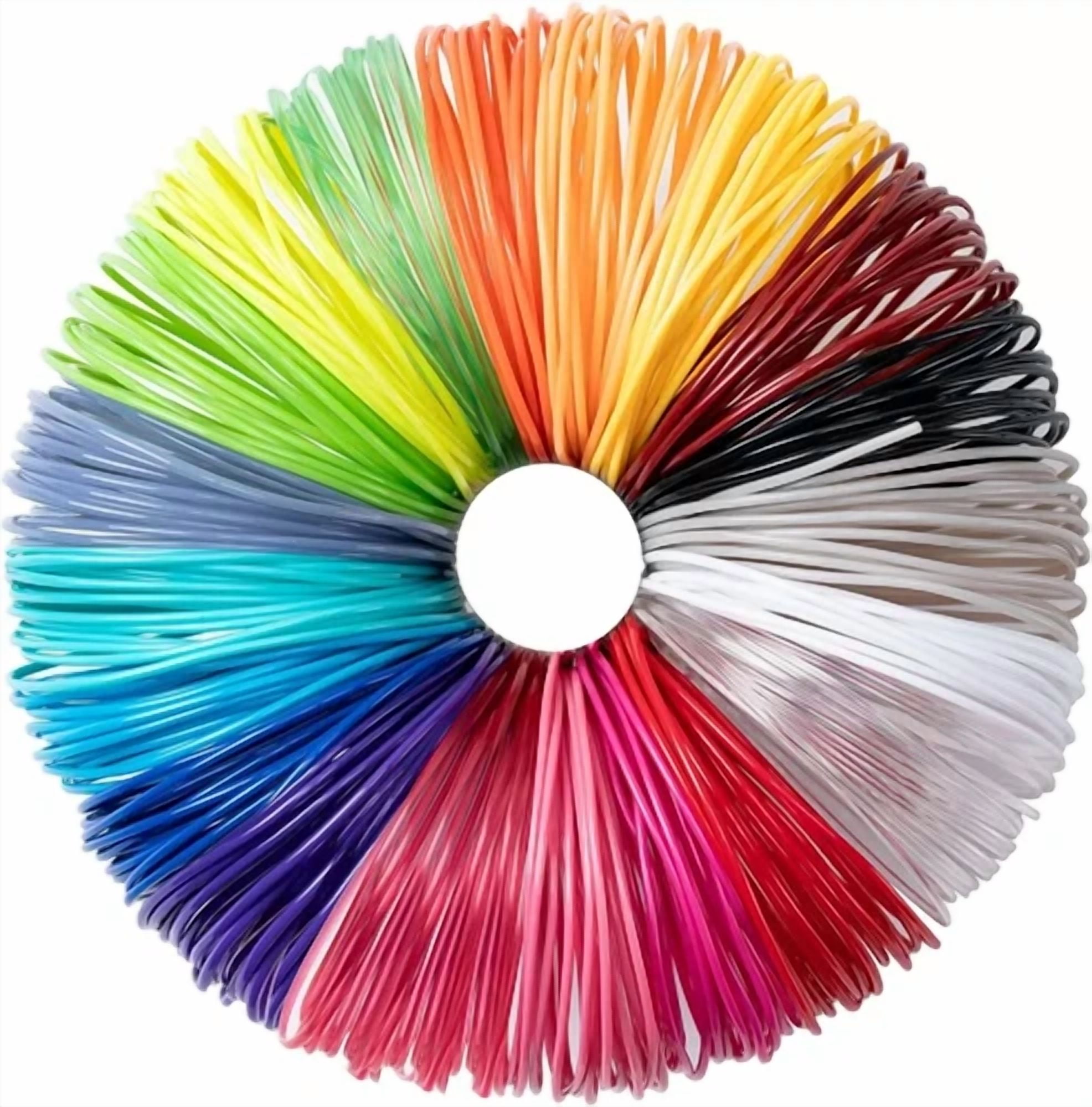 CRESTIN- 20 Colors 3D Pen Pla Filament Refills, Each Color 10Feet, Total 200 Feet, 1.75Mm