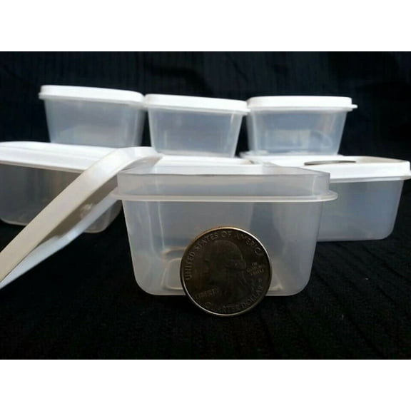 CRESTIN- 20 New Mini Clear Plastic Small Boxes With Lid Container Storage Craft Gadgets