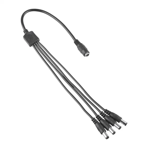 CRESTIN- 20Awg 1-4 Port Power Split Cord For Cctv Security Camera Q-See Night Owl Zmodo