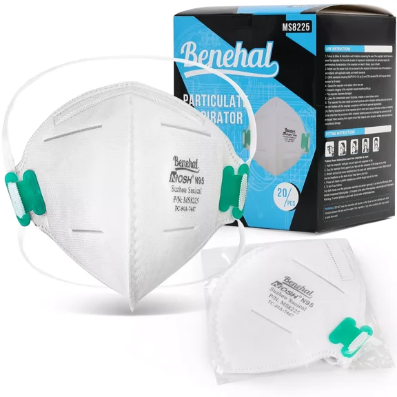 CRESTIN- 20X N95 Face Mask Dust Particulate Respirator Protection Without Breathing Value