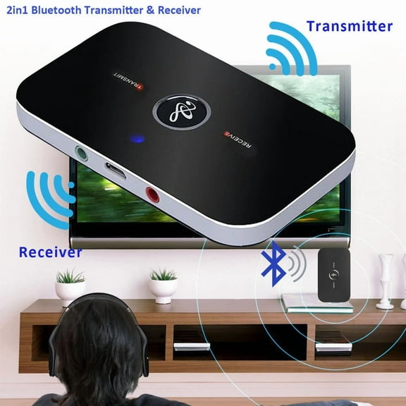CRESTIN- 2In1 Wireless Bluetooth Transmitter & Receiver A2Dp Home Stereo Tv Audio Adapter
