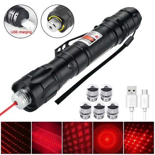 CRESTIN- 2Pcs 650Nm Red Laserpointer Pen Amazing Star Beam Astronomy Light Laser Usa