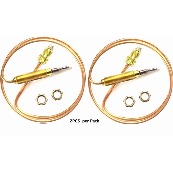 CRESTIN- 2Pcs Propane Heater Thermocouple Sensor For Gas Fridge Fireplace Stove Grill