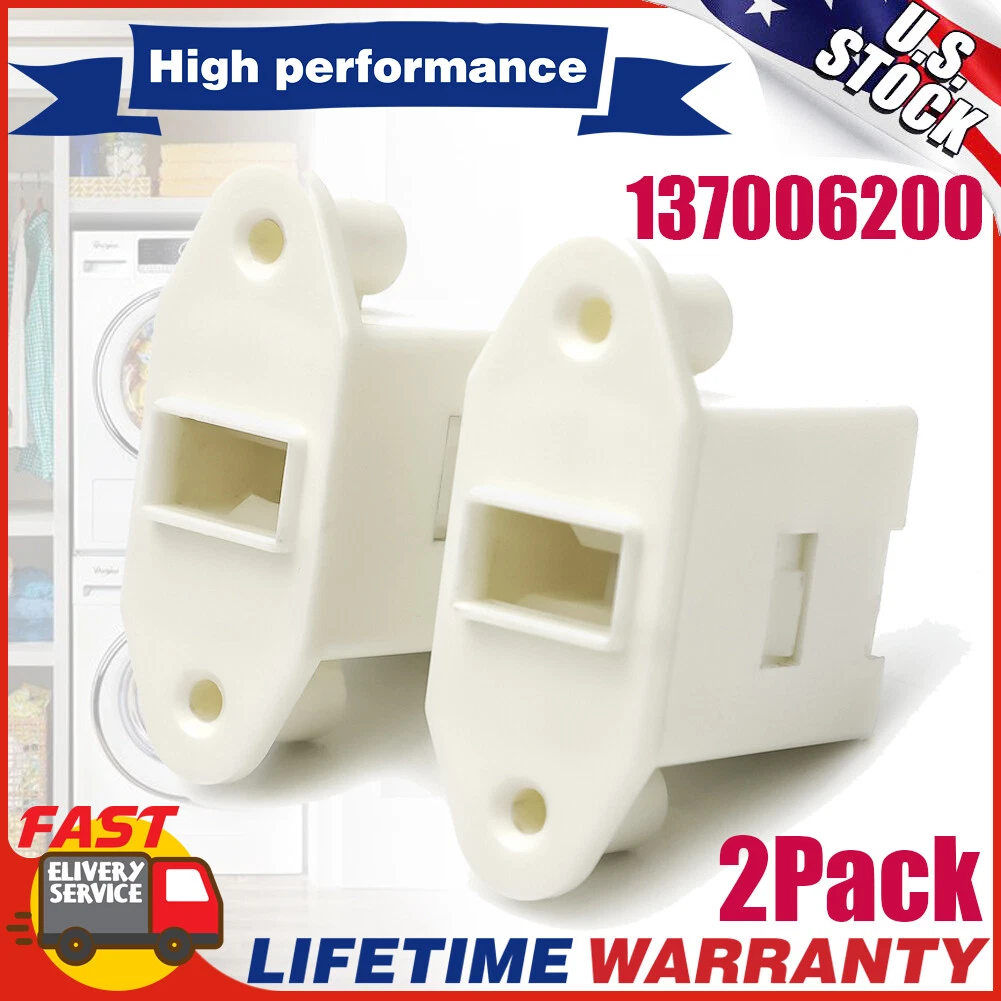 CRESTIN- 2X 137006200 Door Latch Replace For Electrolux Frigidaire Laundry Kenmore Washer