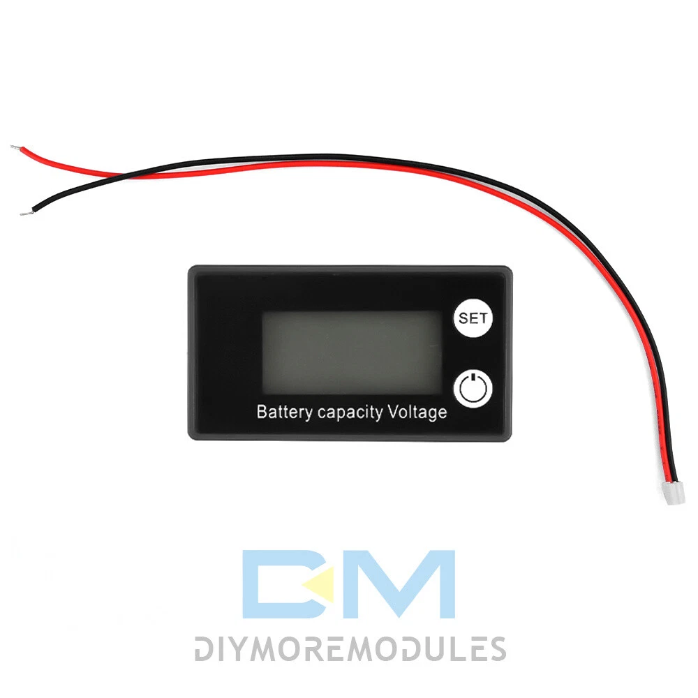 CRESTIN- 2X 6133A Lcd Voltage Meter Dc-8V-100V Voltmeter Battery Power Dual Display Us