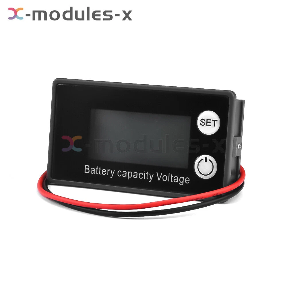 CRESTIN- 2X 6133A Lcd Voltage Meter Dc8V-100 Voltmeter Battery Power Dual Display Us