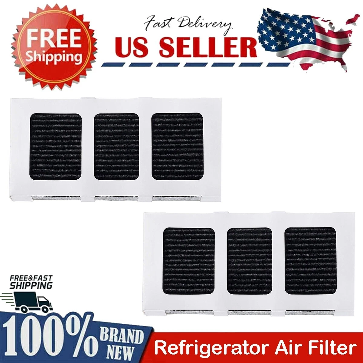 CRESTIN- 2X Fridge Paultra 2 Air Filter For Frigidaire Electrolux Fghn2868Tp0 Fghn2868Tp2