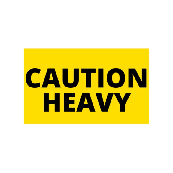 CRESTIN- 2X4-Inch Caution Heavy Stickers Shipping Pallet Adhesive Labels (1) Rl Of 500