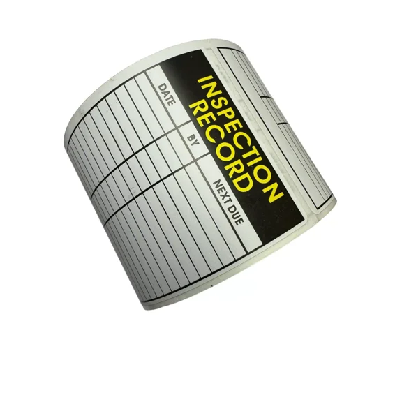 CRESTIN- 3.5"X5" Inspection Record Labels Next Service Due Date Adhesive Stickers 300 P/R
