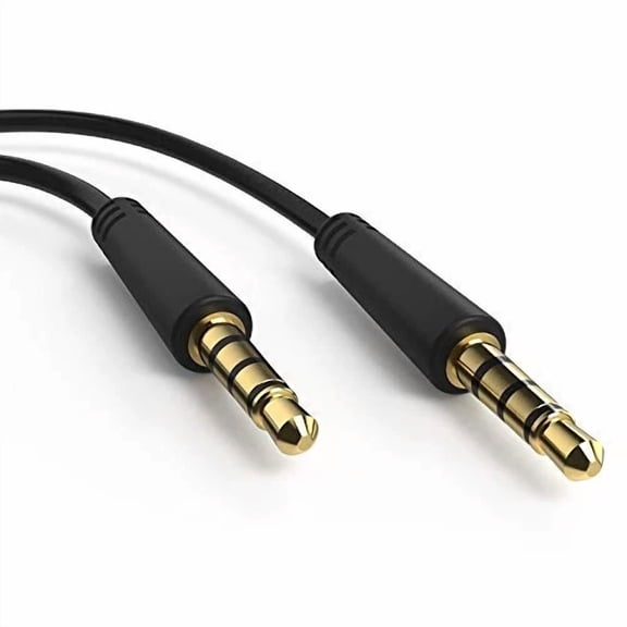 CRESTIN- 3.5Mm Trrs Aux Cable, Ancable 3 Ft Cord 3.5Mm Screen-To-Screen Audio And Video