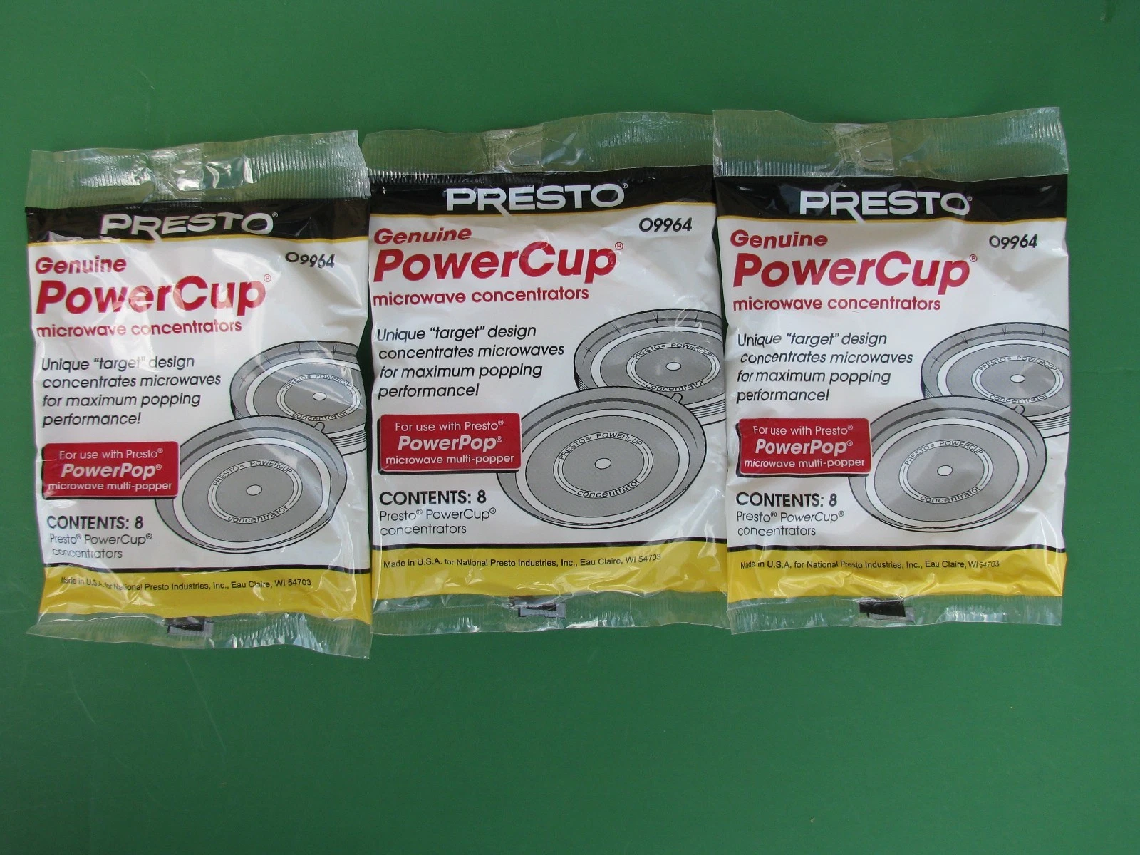 CRESTIN- 3-8Pk-Microwave Powerpop Replacement Powercup Popcorn Concentrator Presto 09964