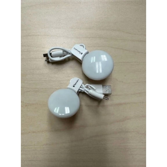 CRESTIN- 3 In Led Selfie Ring Light Circle Disc Clips For Cell Phone Laptop Camera, White