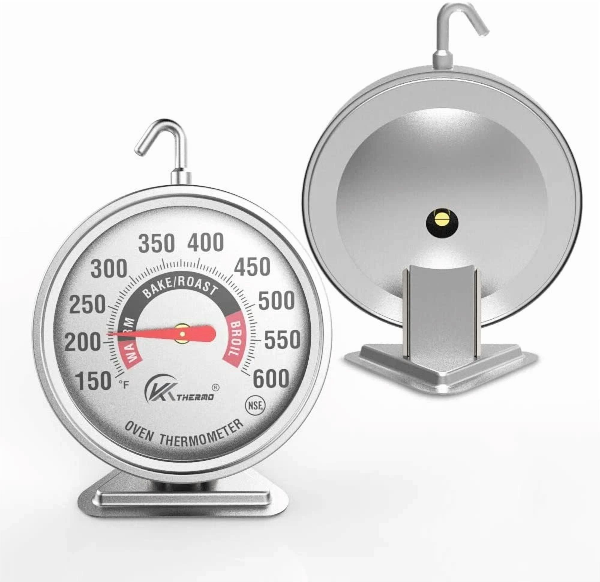 CRESTIN- 3 Oven Thermometer Nsf Accurately Rotary Hook/Stand Up For Kitchen Food Cooking