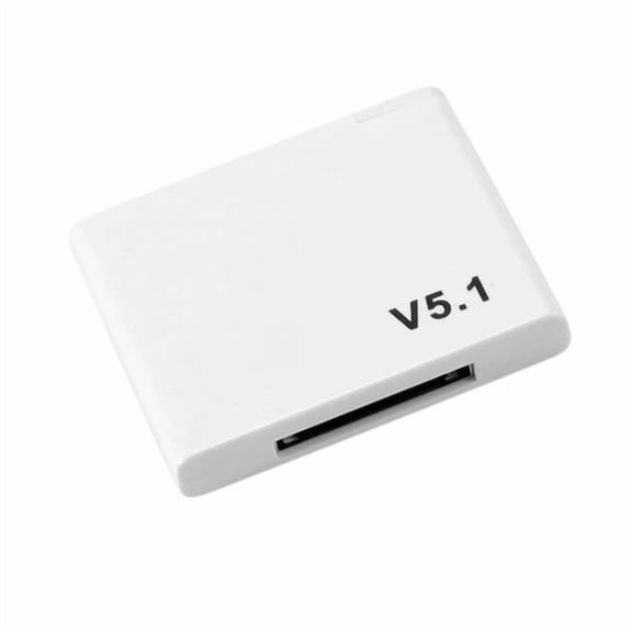 CRESTIN- 30 Pin Bluetooth 5.1 Audio Receiver A2Dp Music Adapter For 30Pin Jack8728