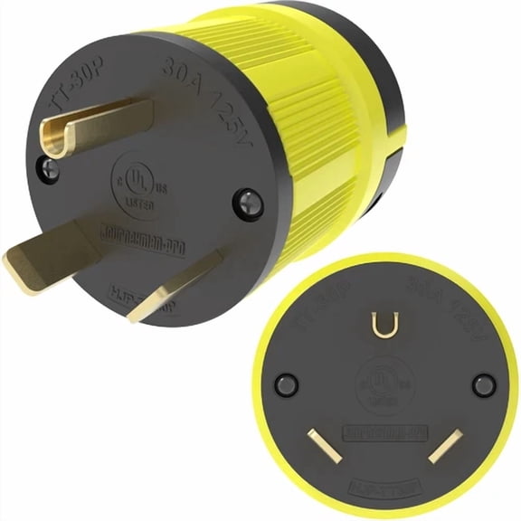 CRESTIN- 30A 125V Tt-30P Male Plug Replacement Power Cord Rv Generator Tt30P 110-120 Volt