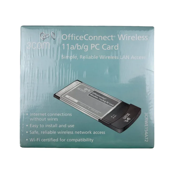 CRESTIN- 3Com 3Crwe154A72 Officeconnect Wireless 11A/B/G Pc Network Lan Access Card