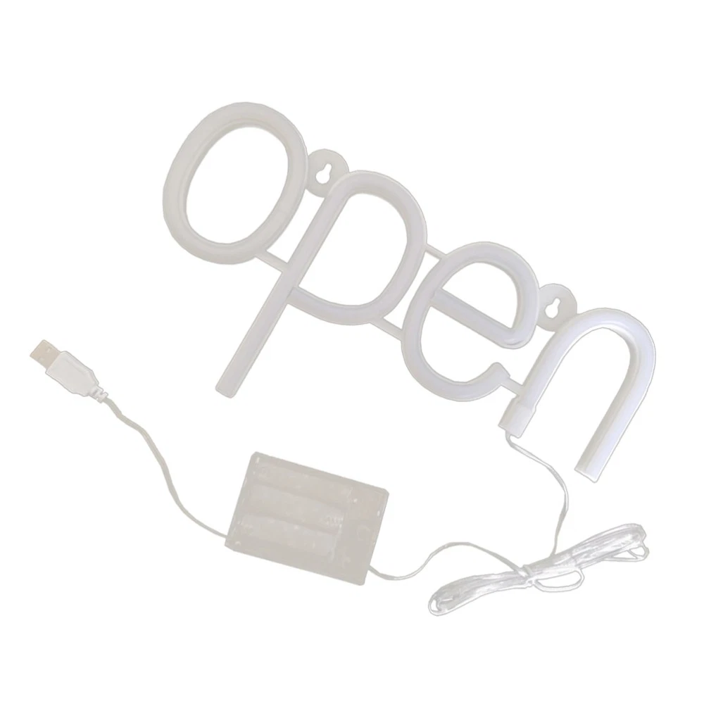 CRESTIN- 3D Open Sign Decorative Open Neon Light Bar Parties Open Light