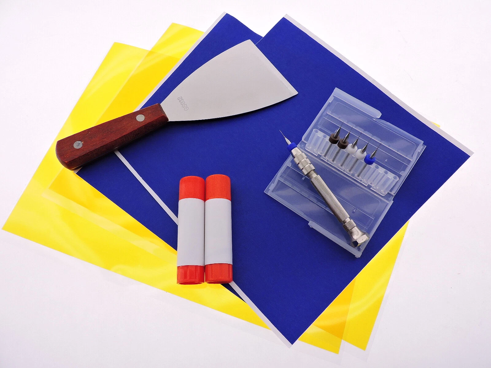 CRESTIN- 3D Printer Accessory Kit .3 .4 .5Mm Blue Painter'S Tape Kapton Tape Removal Tool