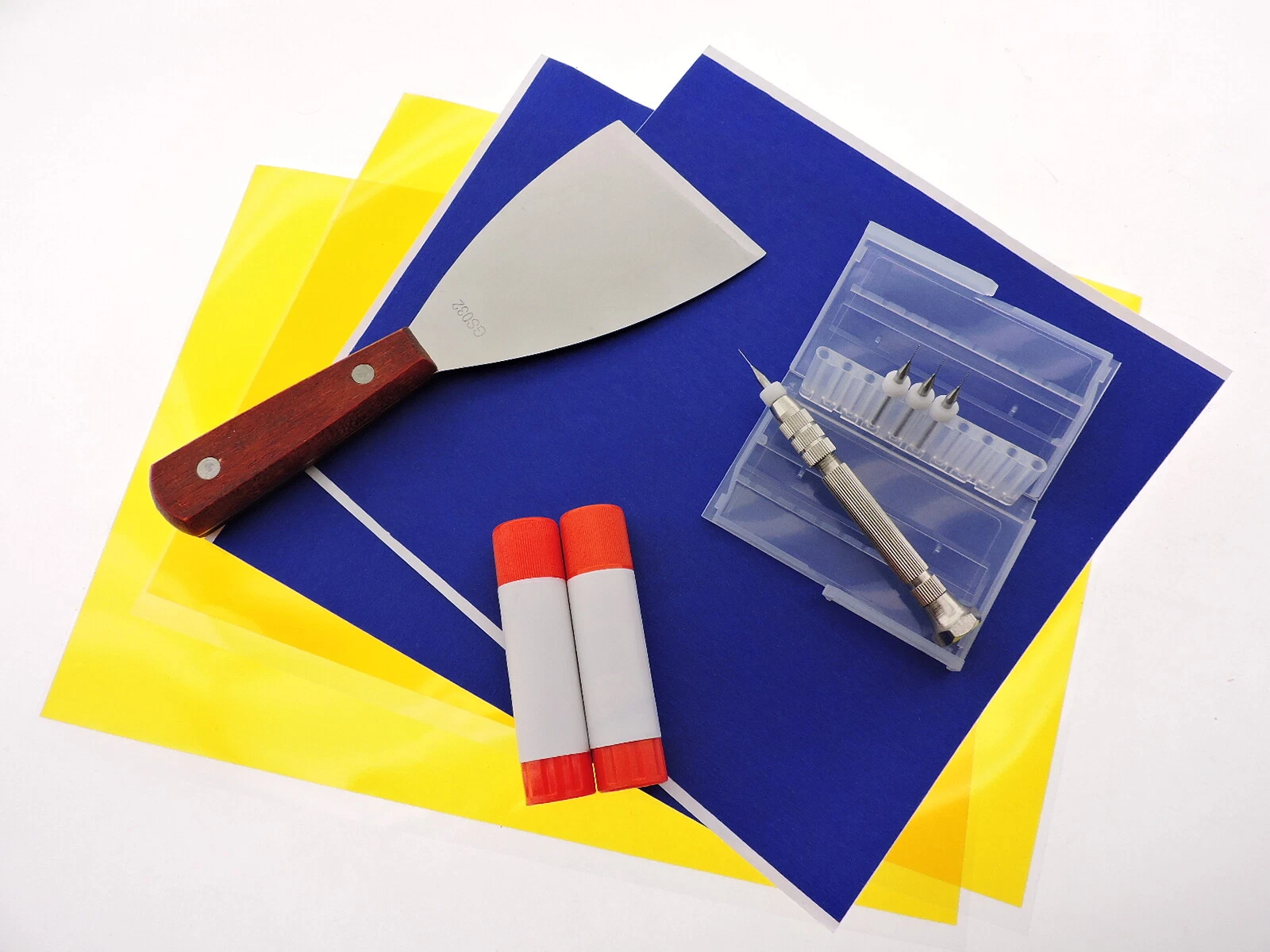 CRESTIN- 3D Printer Accessory Kit Jam .4Mm Blue Painter'S Tape Kapton Tape Removal Tool
