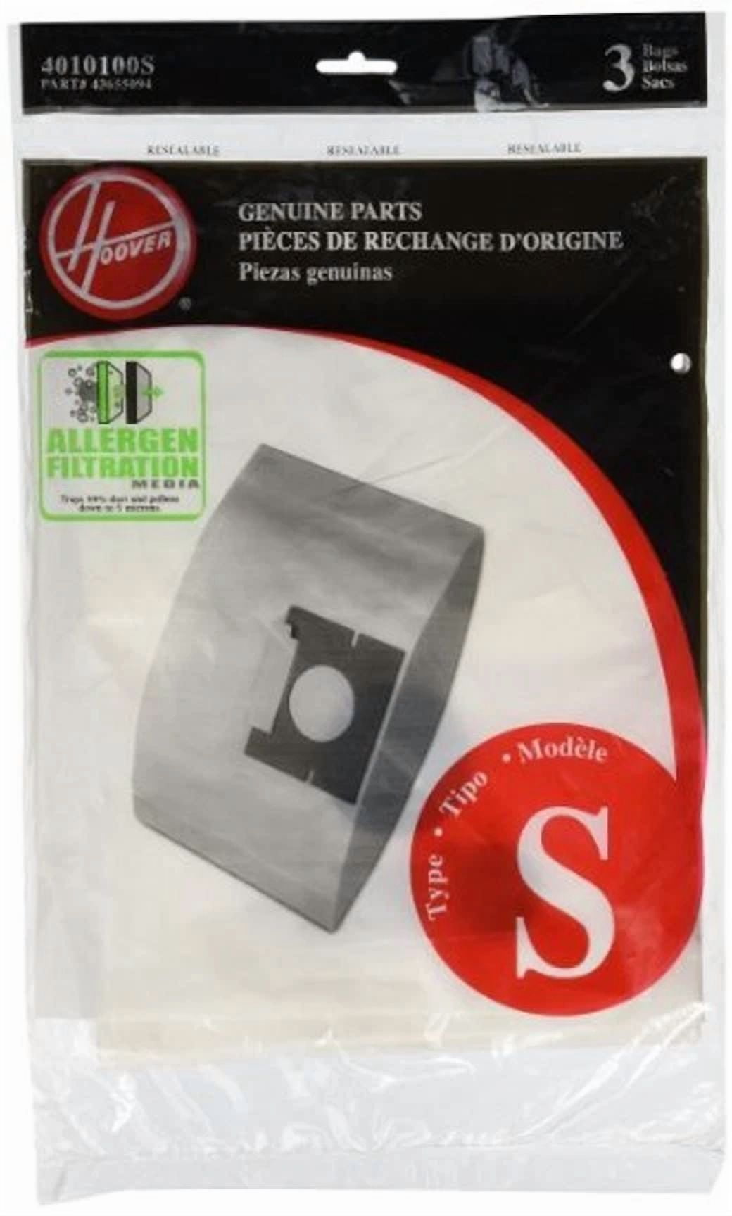 CRESTIN- 3Pk, Hoover S Canister-Micro, Paper Bags 4010100S