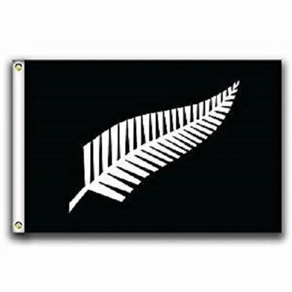 CRESTIN- 3X5 The Silver Fern Of New Zealand Flag 3'X5' Banner Brass Grommets No Fade