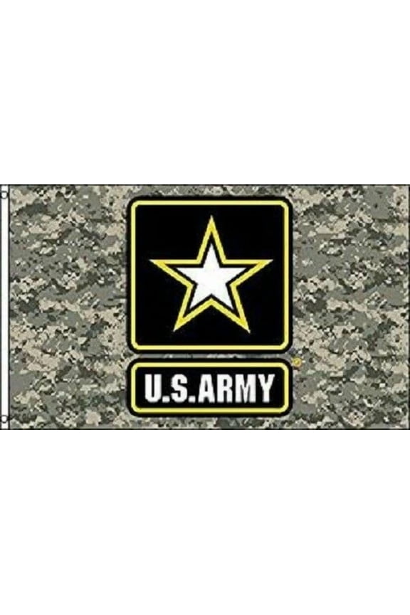 - 3X5 U.S. Army Star Acu Digital Camo Nylon Poly Flag 3'X5' Banner Grommets