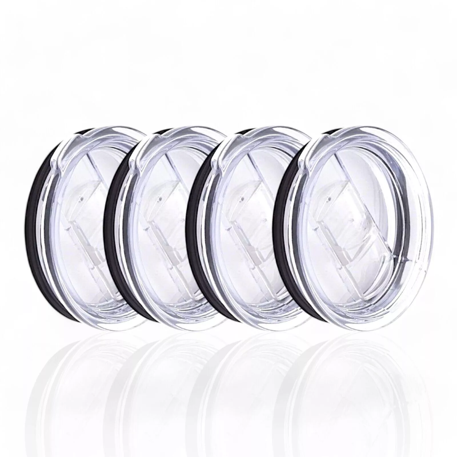 CRESTIN- [4-Pack] 30Oz 40Oz Slide Top Lid Fits Yeti Rtic Ozark 3.75" 4-Pack Replacements