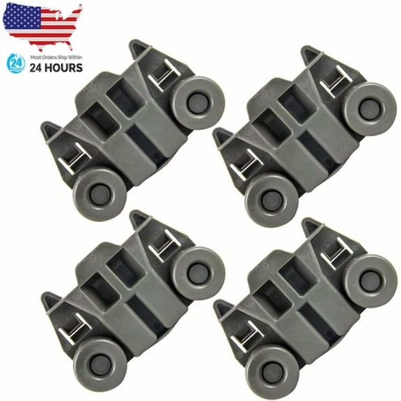 CRESTIN- 4 Pack Dishwasher Rack Roller For Kitchen Aid Kdfe104Dbl0 Kdte334Dwh0 Kdtm354Dss
