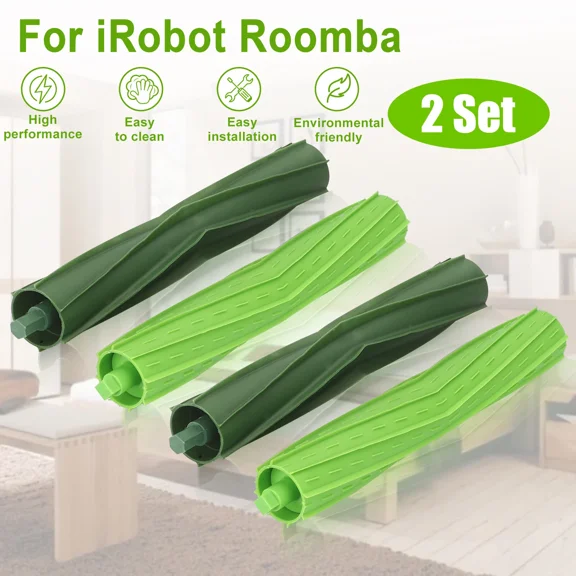 CRESTIN- 4X Roller Brushes For Irobot Roomba I7 I7+ I3 I3+ I4 I6 I6+ I8 I8+/Plus E5 E6 E7