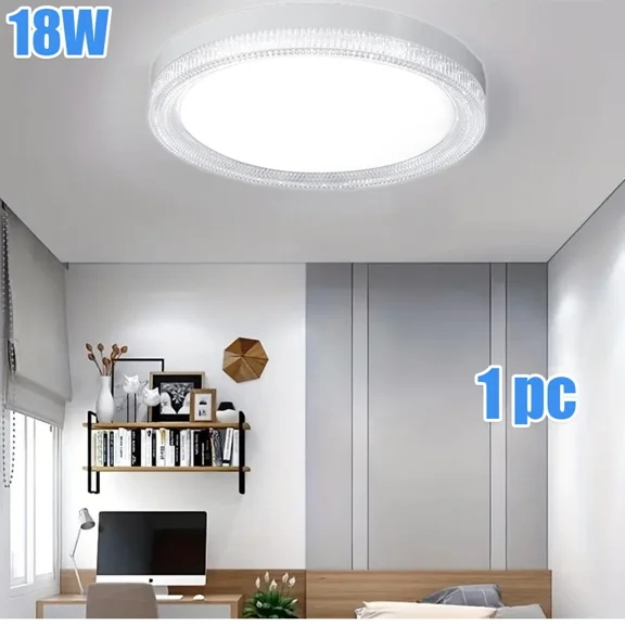CRESTIN- 5.91Inch 18W Recessed Led Ceiling Light Fixture Kitchen Round Ceiling Light
