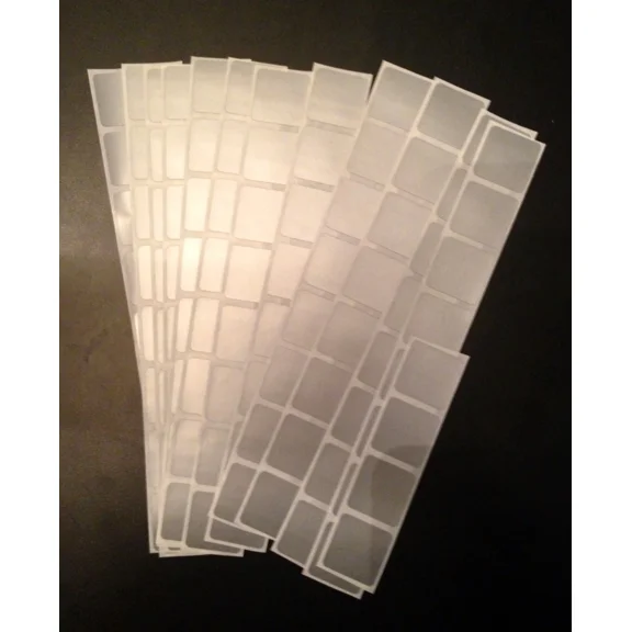 CRESTIN- 500 Square Scratch Off Stickers Silver Labels Party Favors Games - Free Shipping
