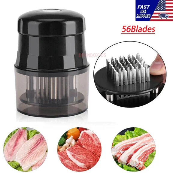 CRESTIN- 56 Blades Needle Meat Beaf Steak Tenderizer Mallet Kitchen Cooking Tools