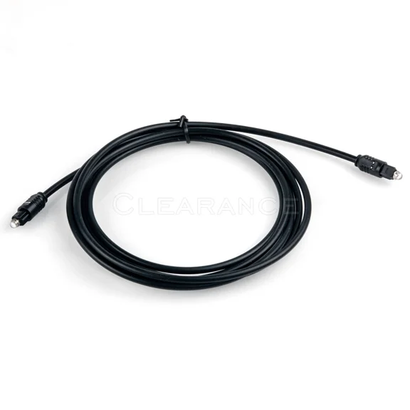 CRESTIN- 6 Ft Digital Audio Optical Toslink Cable Cord M/M For Md Cd Dvd Hdtv Adat